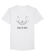 Mew Or Never Tricou mânecă scurtă guler larg Bărbat Skater