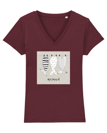 Mermaid Skins Burgundy