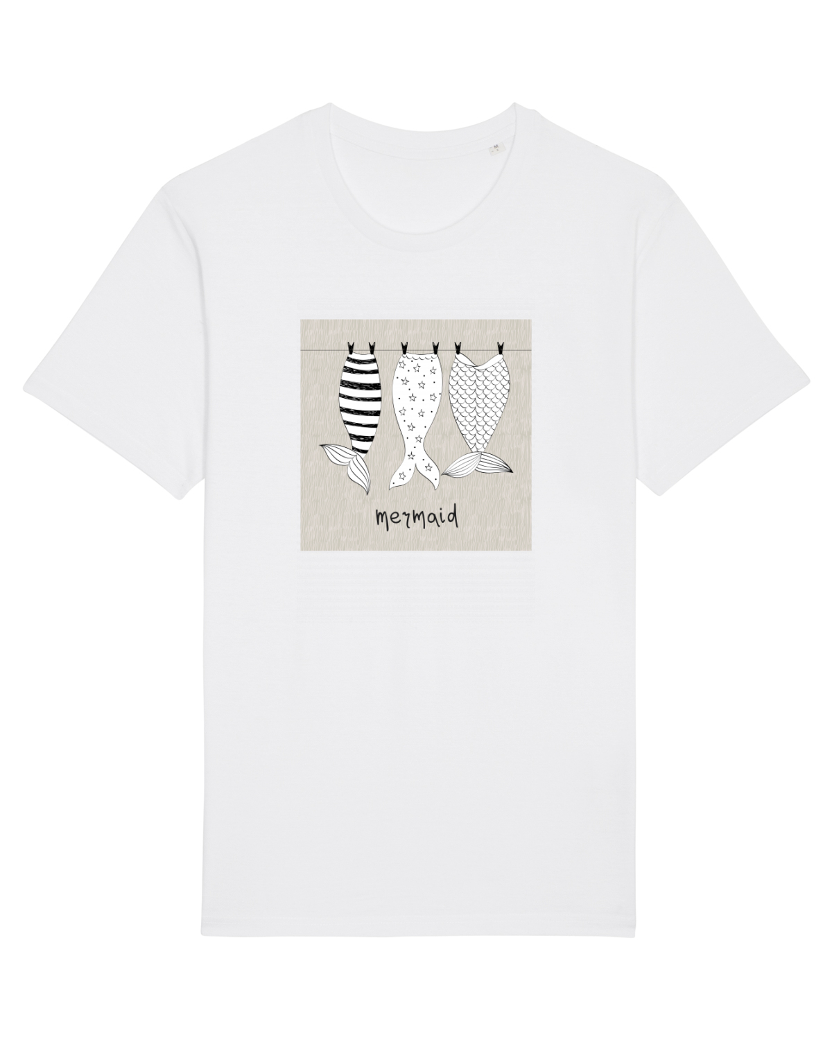 Tricou mânecă scurtă Unisex Rocker White