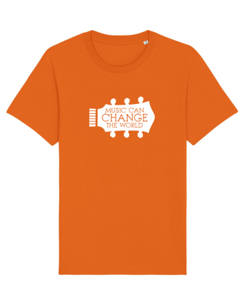 Music Can Change The World Bright Orange