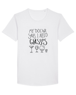 My Doctor Says I Need Glasses Tricou mânecă scurtă guler larg Bărbat Skater