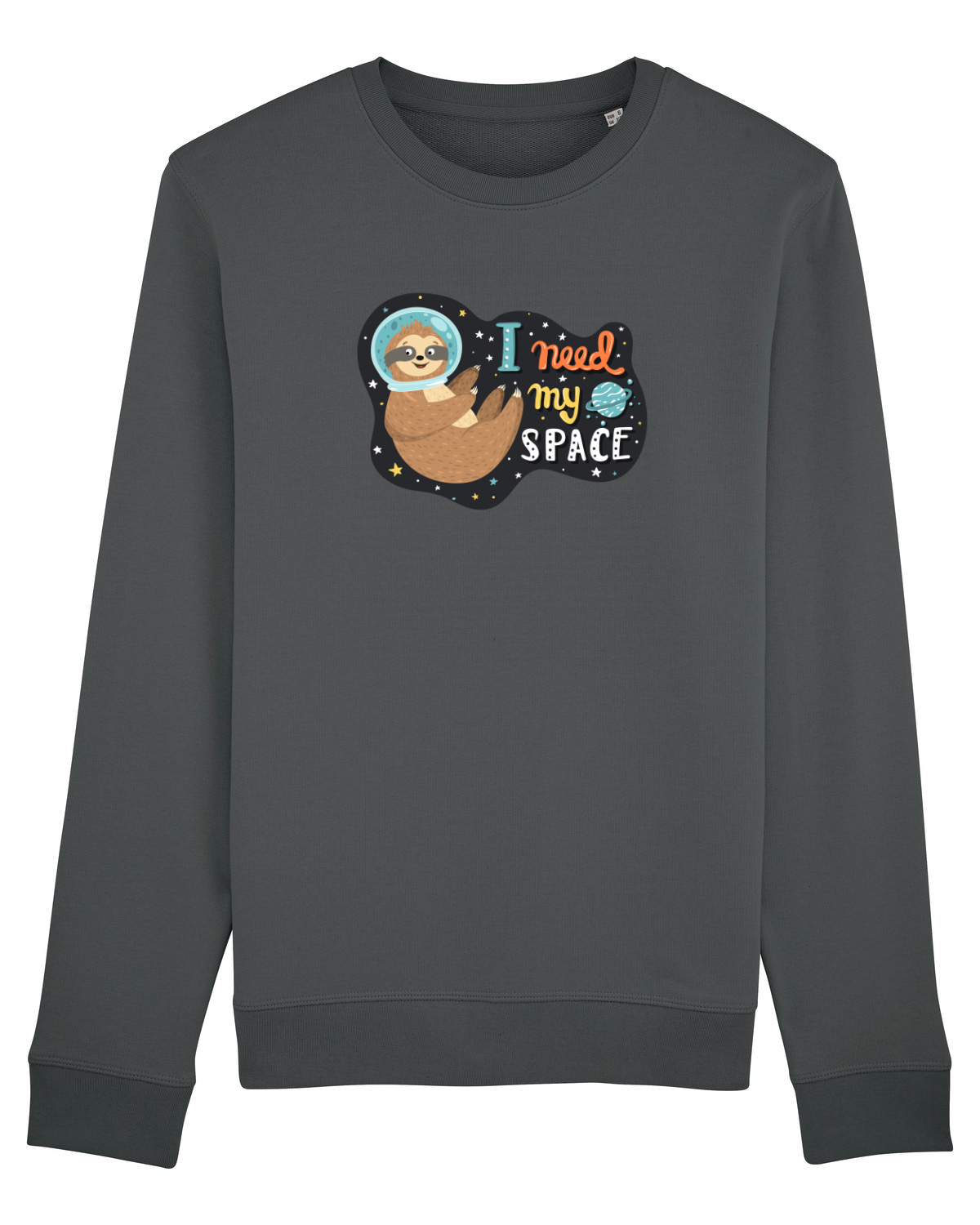Bluză mânecă lungă Unisex Rise Anthracite