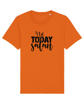 Not Today Satan Bright Orange