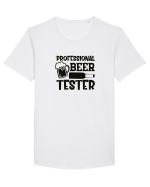 Professional Beer Tester Tricou mânecă scurtă guler larg Bărbat Skater