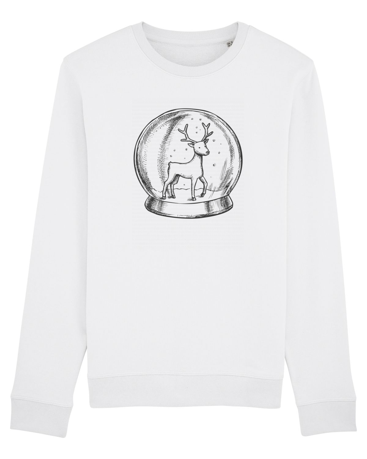 Bluză mânecă lungă Unisex Rise White