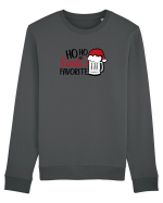 Ho Ho Ho Santa's Favorite Bluză mânecă lungă Unisex Rise
