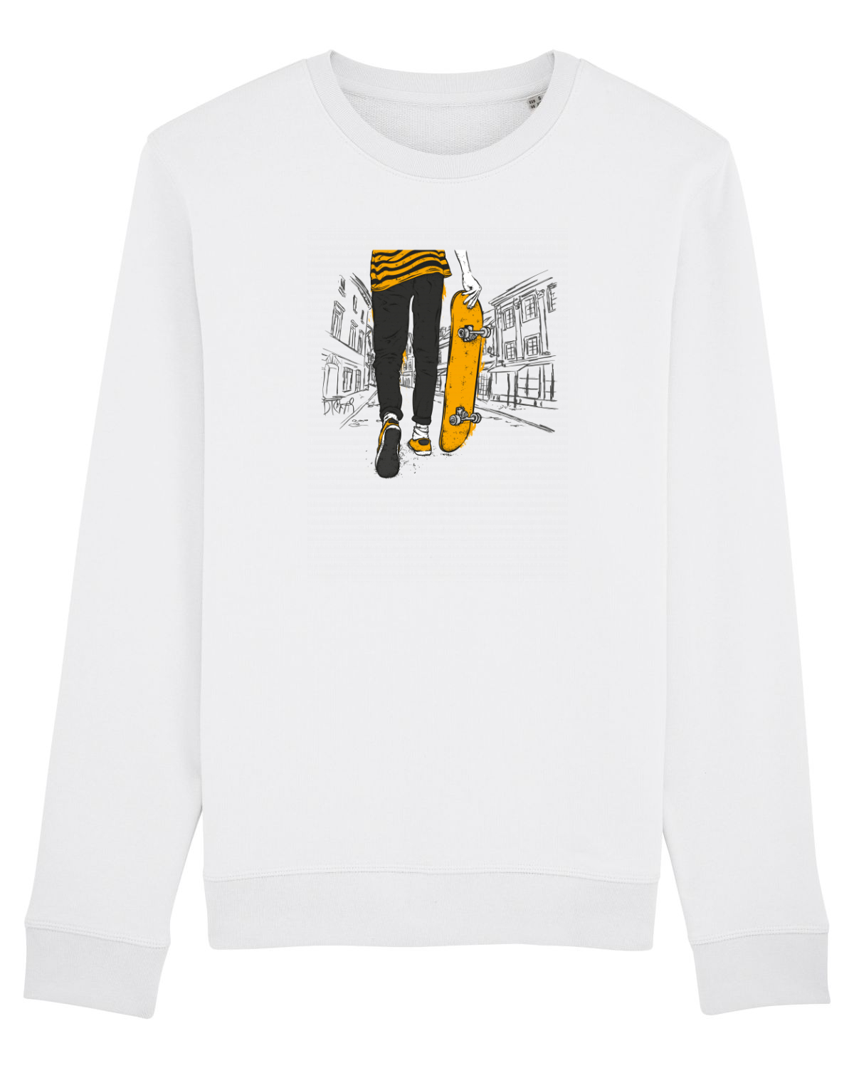 Bluză mânecă lungă Unisex Rise White