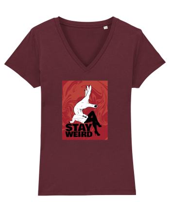 Stay Weird Burgundy