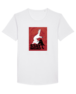 Stay Weird Tricou mânecă scurtă guler larg Bărbat Skater