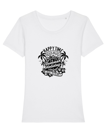 Happy Time Holiday Black White