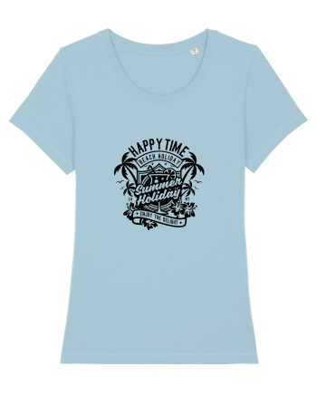 Happy Time Holiday Black Sky Blue