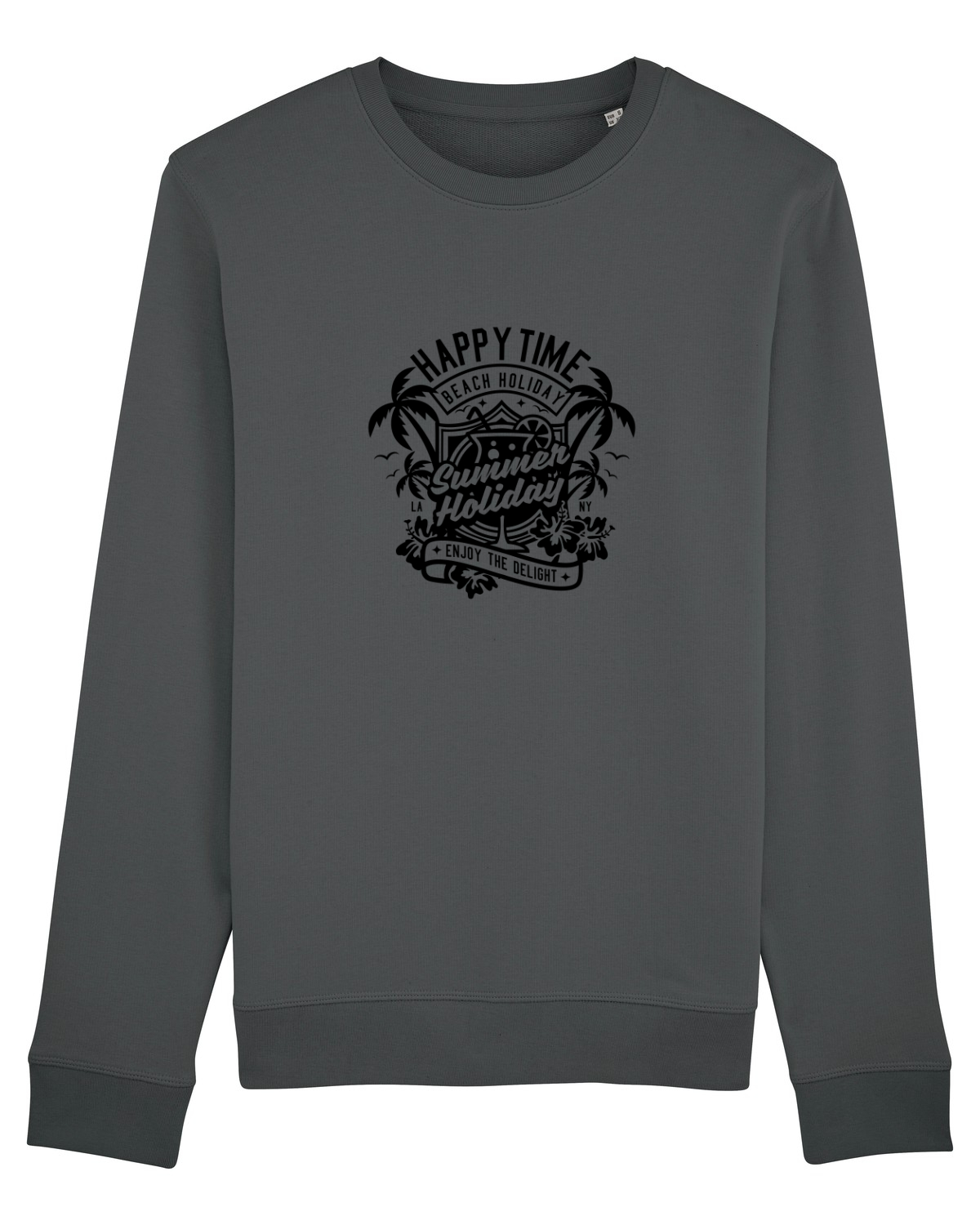 Bluză mânecă lungă Unisex Rise Anthracite