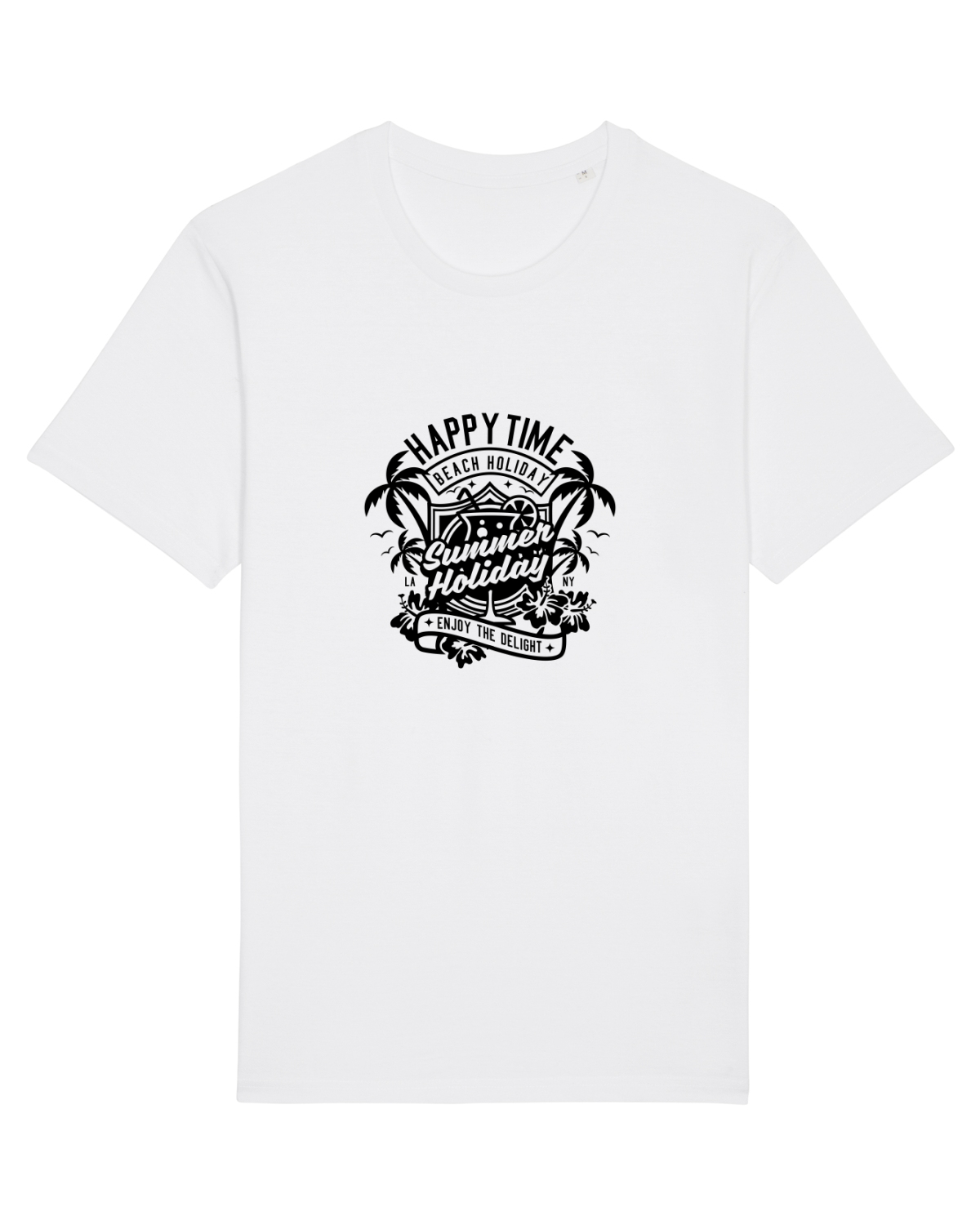 Tricou mânecă scurtă Unisex Rocker White