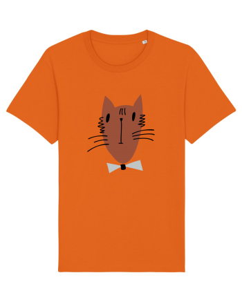 Stylish Cat Bright Orange