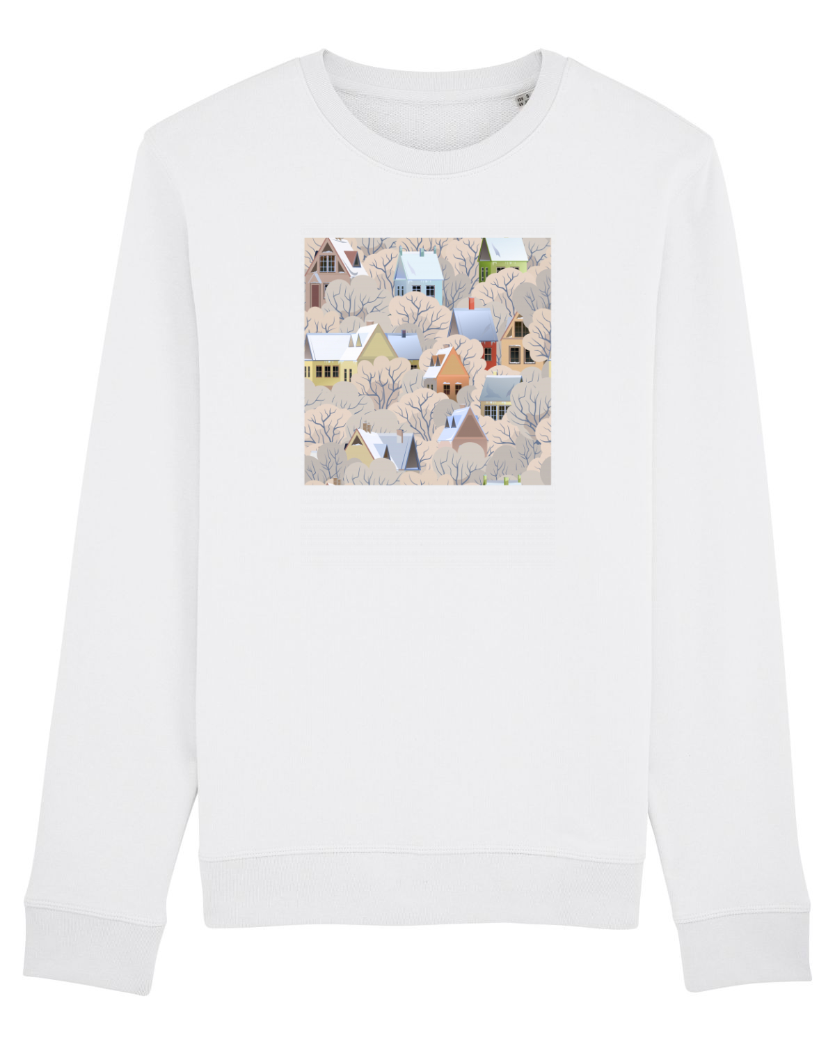 Bluză mânecă lungă Unisex Rise White