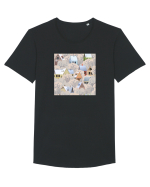Tablou De Iarna Tricou mânecă scurtă guler larg Bărbat Skater