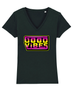 Good Vibes Tricou mânecă scurtă guler V Damă Evoker