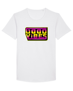 Good Vibes Tricou mânecă scurtă guler larg Bărbat Skater