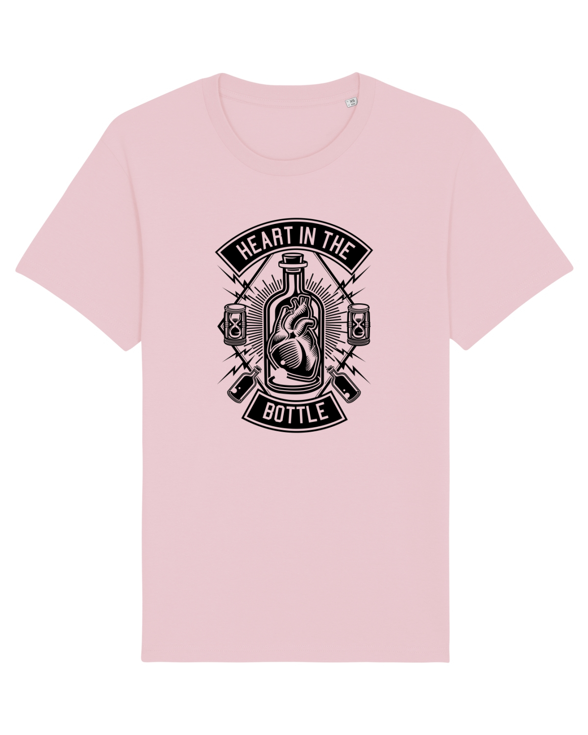 Tricou mânecă scurtă Unisex Rocker Cotton Pink