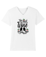 The Most Wonderful Wine Of The Year Tricou mânecă scurtă guler V Bărbat Presenter