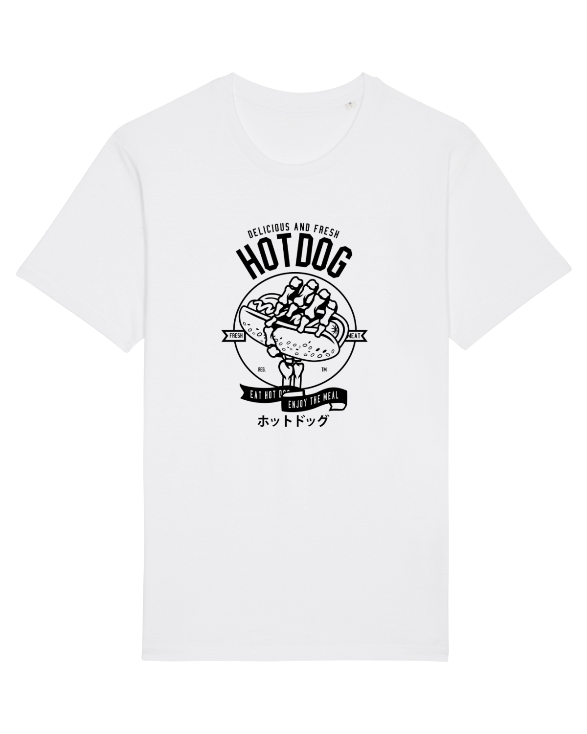 Tricou mânecă scurtă Unisex Rocker White