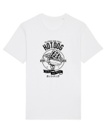 Hot Dog Skeleton Black Tricou mânecă scurtă Unisex Rocker