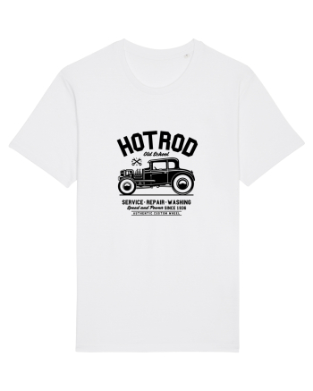 Hot Rod Black Old School Black White