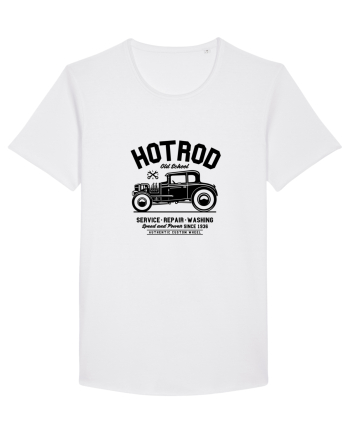 Hot Rod Black Old School Black White