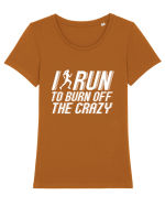 RUN Tricou mânecă scurtă guler larg fitted Damă Expresser