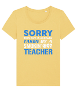 TEACHER Tricou mânecă scurtă guler larg fitted Damă Expresser