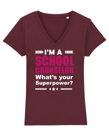 SCHOOL COUNSELOR Burgundy