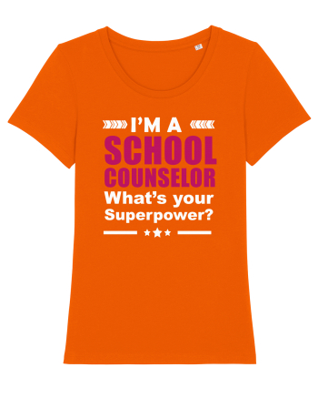 SCHOOL COUNSELOR Bright Orange