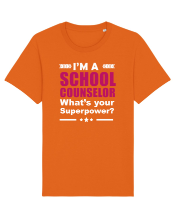 SCHOOL COUNSELOR Bright Orange