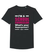 SCHOOL COUNSELOR Tricou mânecă scurtă guler larg Bărbat Skater