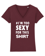 SEXY Tricou mânecă scurtă guler V Damă Evoker