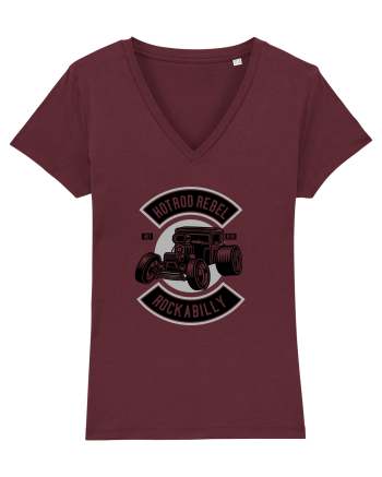 Hot Rod Rockabilly Black Burgundy