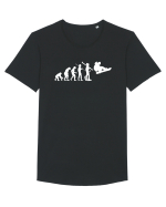 SNOWBOARD Tricou mânecă scurtă guler larg Bărbat Skater