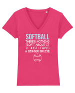 SOFTBALL Tricou mânecă scurtă guler V Damă Evoker