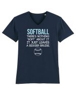 SOFTBALL Tricou mânecă scurtă guler V Bărbat Presenter