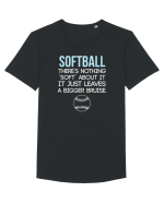 SOFTBALL Tricou mânecă scurtă guler larg Bărbat Skater