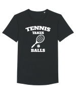 TENNIS Tricou mânecă scurtă guler larg Bărbat Skater