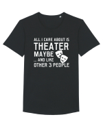 THEATER Tricou mânecă scurtă guler larg Bărbat Skater