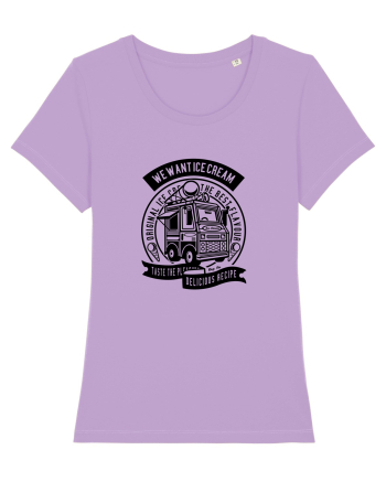 We Want Icecream Black Lavender Dawn
