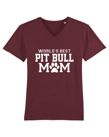 PIT BULL MOM Burgundy