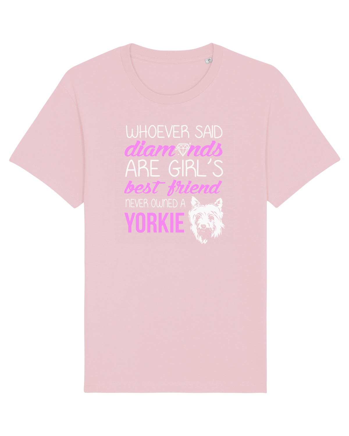 Tricou mânecă scurtă Unisex Rocker Cotton Pink