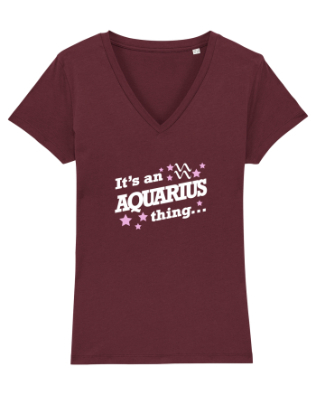 AQUARIUS Burgundy