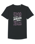 ARIES Tricou mânecă scurtă guler larg Bărbat Skater