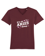ARIES Tricou mânecă scurtă guler V Bărbat Presenter