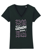 GEMINI Tricou mânecă scurtă guler V Damă Evoker