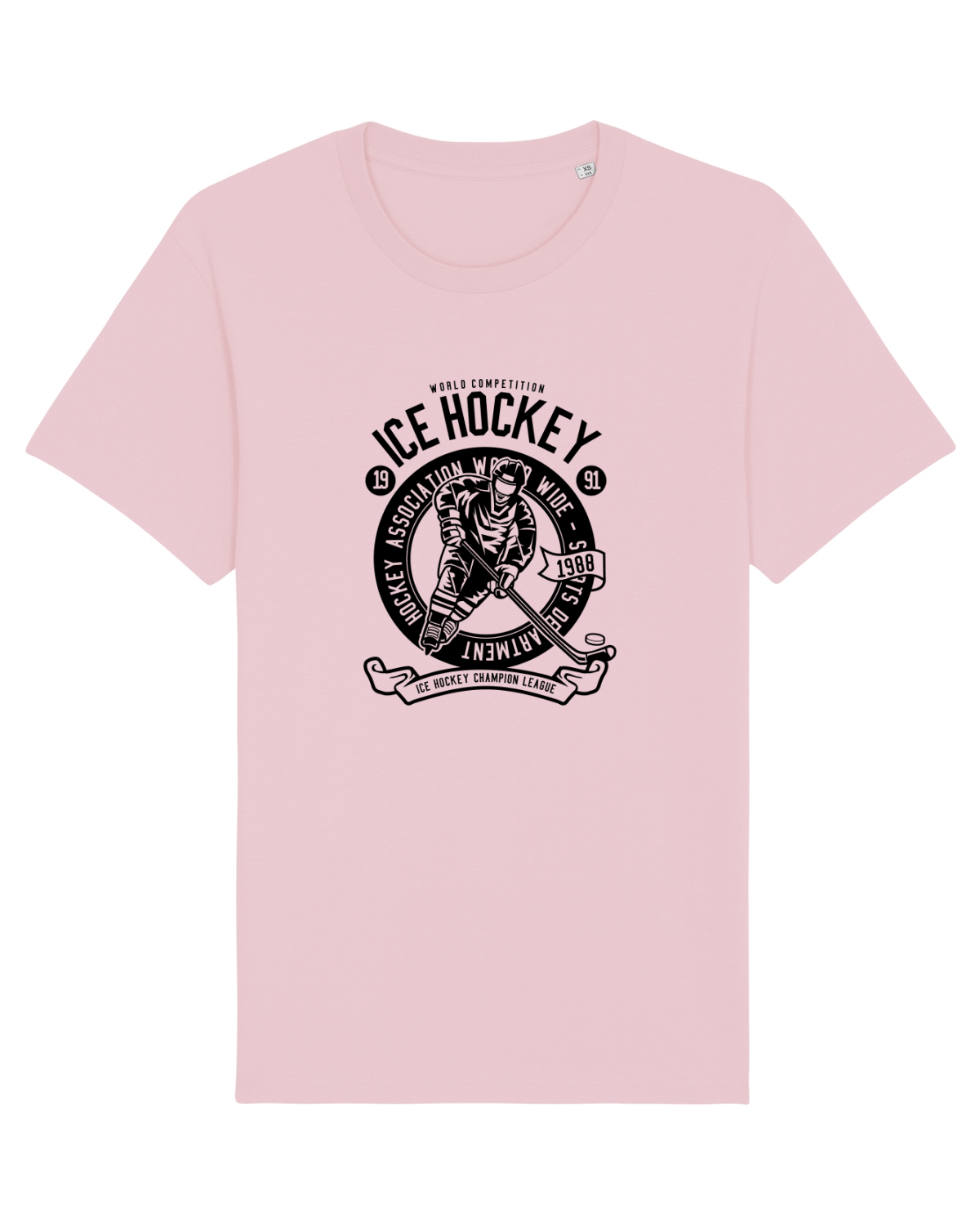 Tricou mânecă scurtă Unisex Rocker Cotton Pink